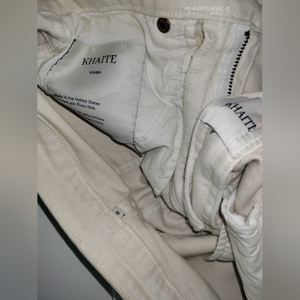 KHAITE Cream Bootcut Jeans - Picture 11 of 11